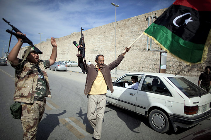 Sirte falls: NTC fighters celebrate in the streets of Tripoli