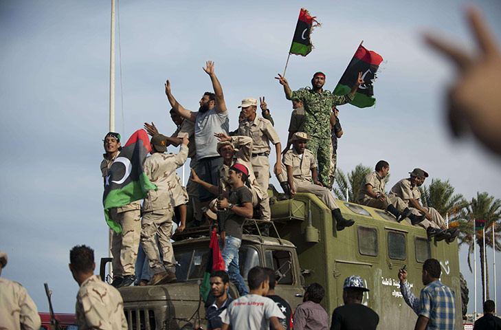 Libya celebrates: Libyan people celebrate the death of Muammar Gaddafi