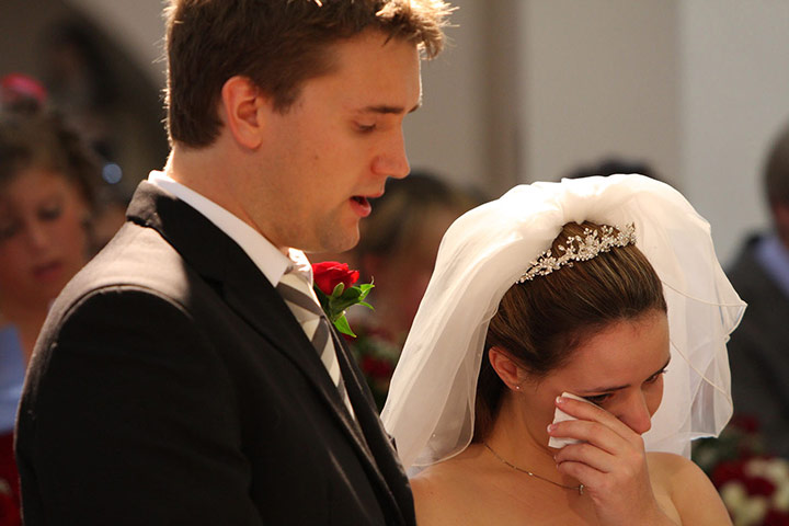 Seven Days on Stage: Tearful bride and groom