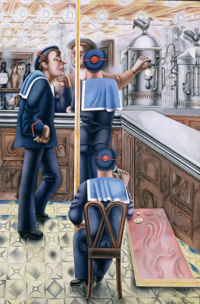 Edward Burra: Three Sailors at the Bar (1930)