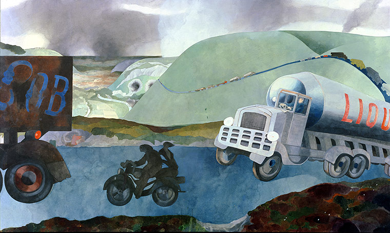 Edward Burra: An English Country Scene II (1970)