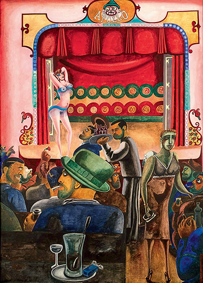 Edward Burra: Striptease (Harlem) (1934)