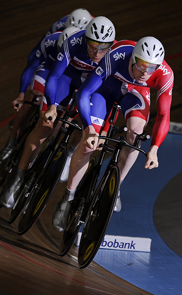 European Track Cycling: Team GB mens team pursuit at the Euro track cycling championship
