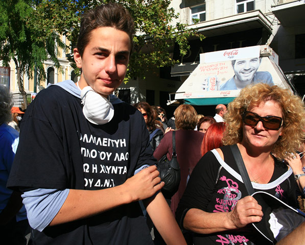 Occupy protests: Aris Venis, Athens