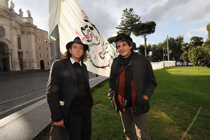 Occupy protests: Marino Melarangelo and Lorenzo Romito