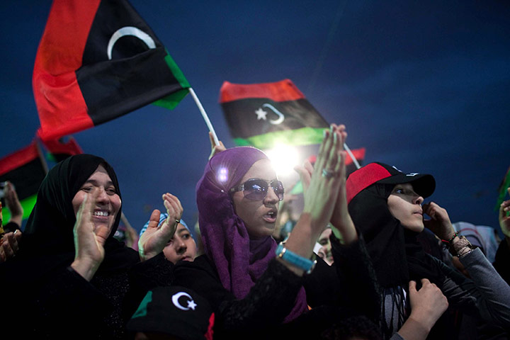 Libya after Gaddafi: Libyans participate in a mass celebration in Freedom square in Misrata
