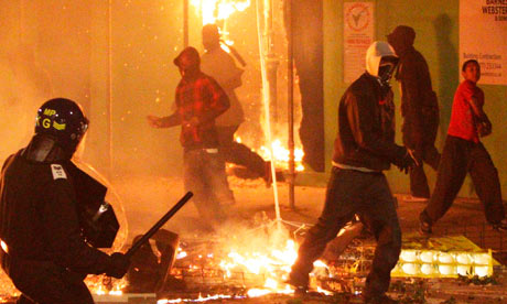 Riots in Tottenham, north London