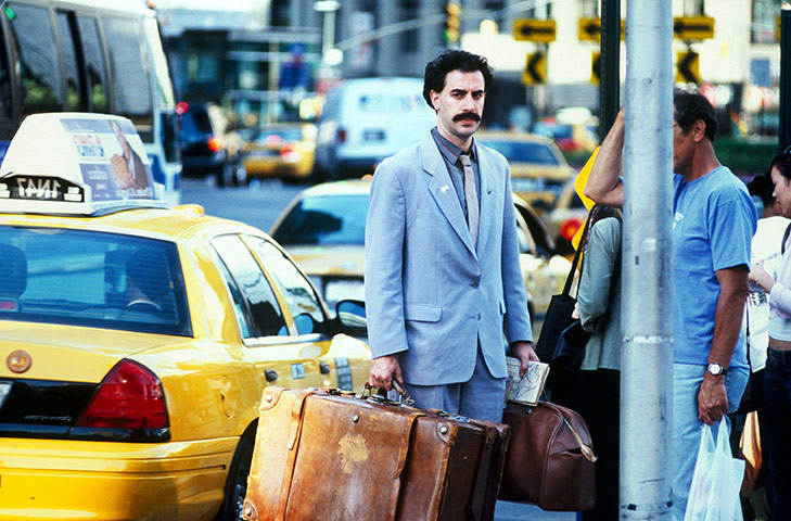 Moustaches: Sacha Baron Cohen in Borat