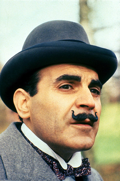 Moustaches: David Suchet as Hercule Poirot