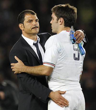 Moustaches: French rugby coach Marc Lievremont