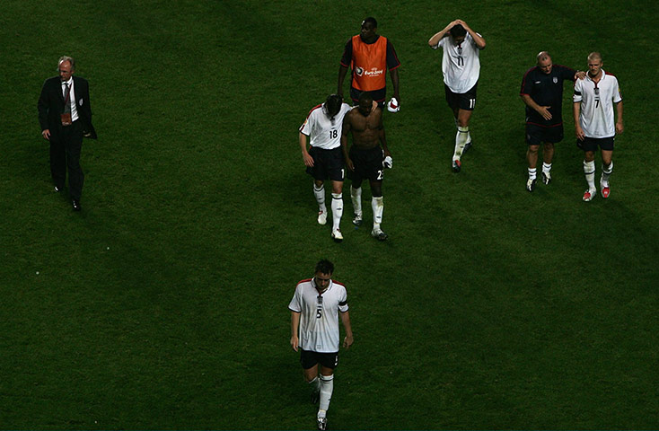 Sven-Goran Eriksson: Euro 2004: Dejected England walk off with coach Sven Goran Eriksson