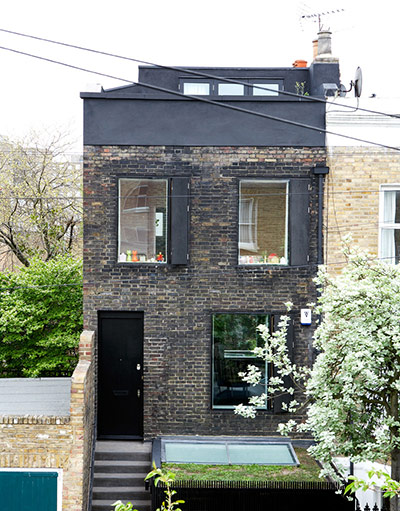 Modernist makeover: Modernist makeover: the front, after