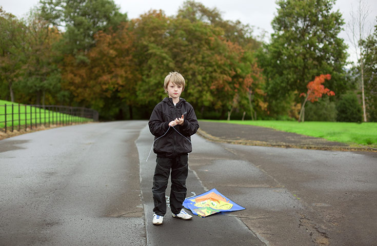 Save the Children: Aaron has had to use the same jacket for the past three years now