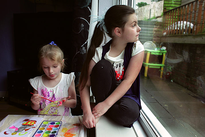 Save the Children: Tia and Chloe live with their parents in a small council house 