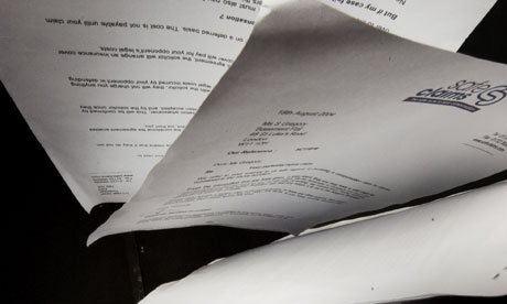 Letters offering personal injury compensation