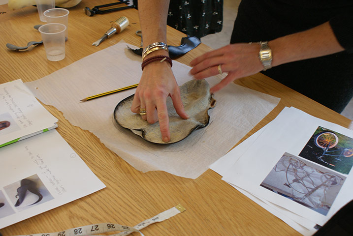 Bike blog: saddle making: 4. Draw the template for the leather