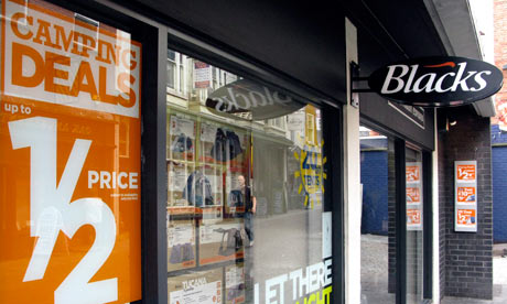 A Blacks shop in Nottingham.