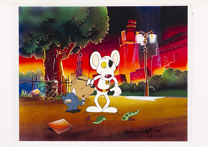 Aardman auction: A Limited Edition 'Danger Mouse' cel