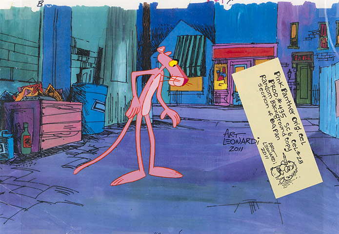 Aardman auction: An original animation cel from the Pink Panther 