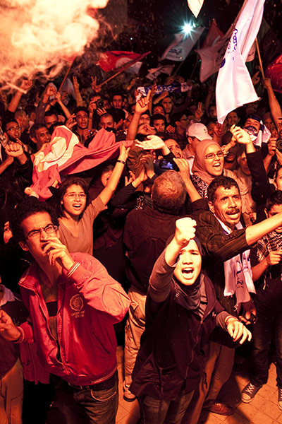 Tunisia elections: 25 October: Supporters of moderate Islamist party Ennahda
