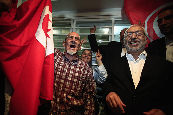 Tunisia elections: 27 October: Rachid Ghannouchi, leader of the Islamist Ennahda movement