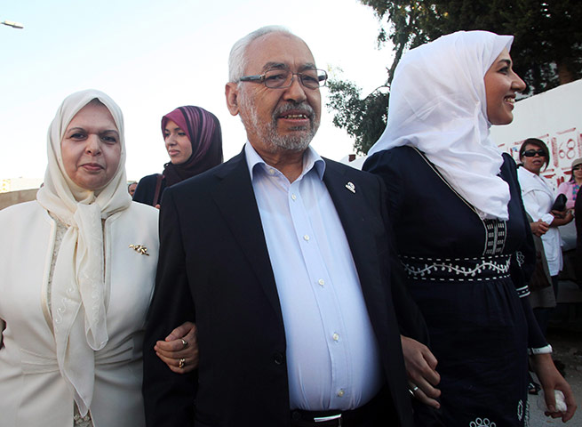 Tunisia elections: 23 October: Rached Ghannouchi, leader of the Islamic Ennahda party
