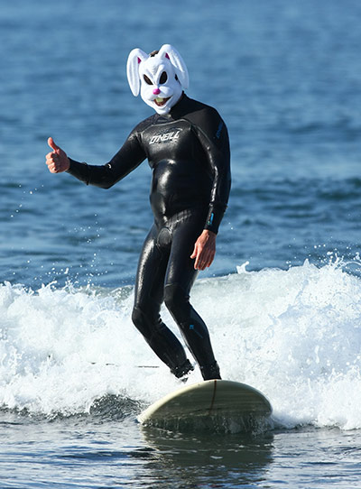 Halloween surfing: Halloween Surfing in California