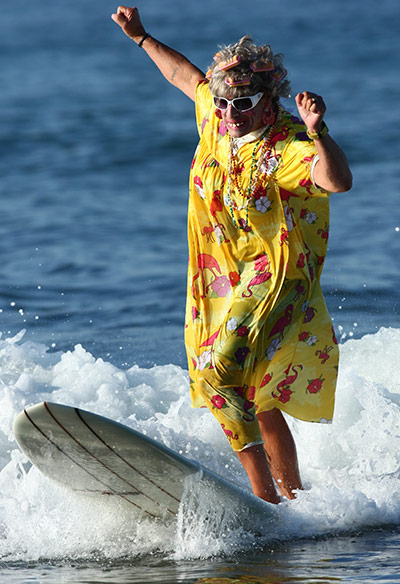 Halloween surfing: Halloween Surfing in California