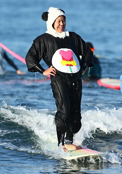 Halloween surfing: Halloween Surfing in California