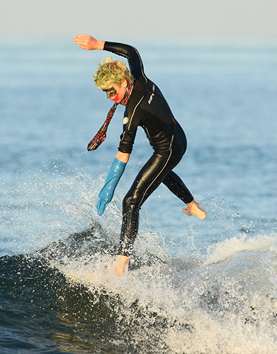 Halloween surfing: Halloween Surfing in California