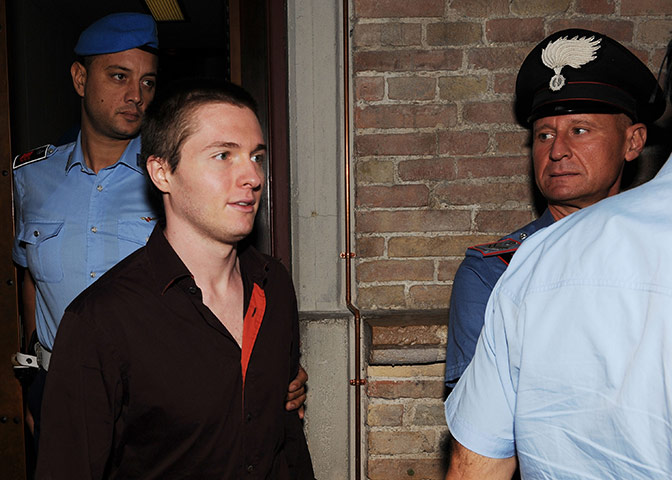 Amanda Knox trial: 27 September 2011: Raffaele Sollecito attends his appeal hearing