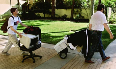 student with computer