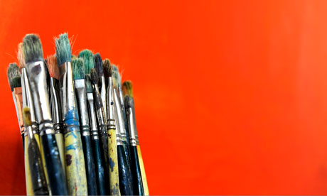 collection of pain brushes