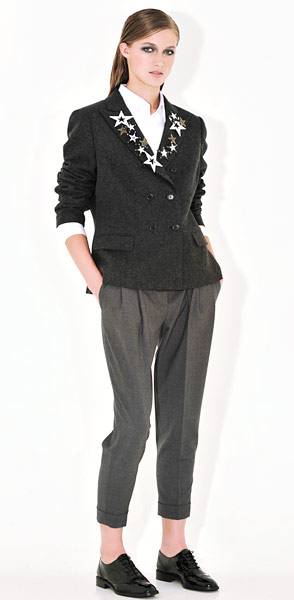 Line-up: Boyish: Grey jacket