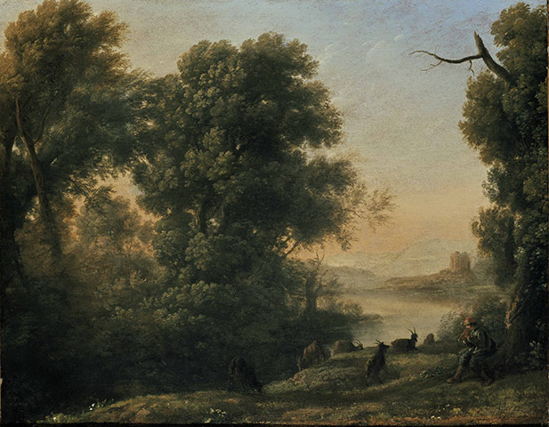 Claude Lorrain exhibition: Landscape with a Goatherd, before 1636 by Claude Lorrain