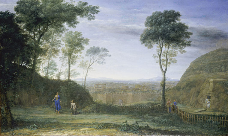 Claude Lorrain exhibition: Landscape with Christ appearing to St Mary  Magdalene, by Claude Lorrain 