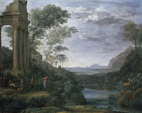 Claude Lorrain exhibition: Ascanius Shooting the Stag of Sylvia, 1682 by Claude Lorrain 
