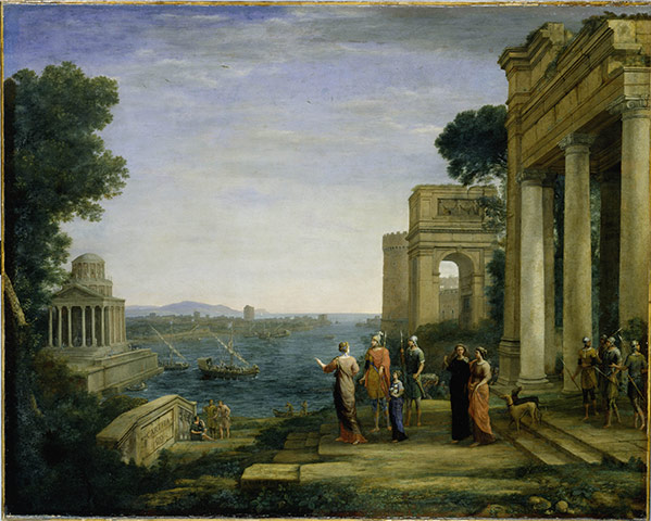 Claude Lorrain exhibition: Dido and Aeneas at Carthage, 1676 by Claude Lorrain