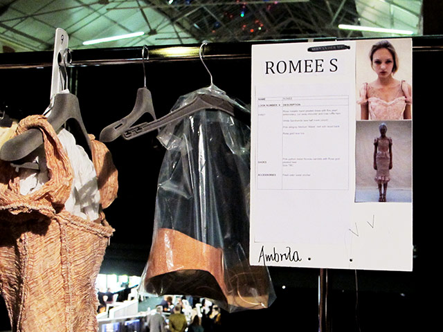 McQueen: Notes for the dressing team