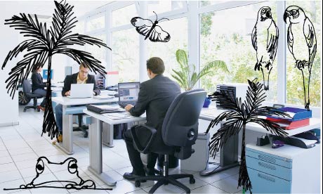 It's like a jungle in there: customise your office.