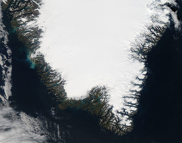 Satellite Eye on Earth: coasts of southern Greenland