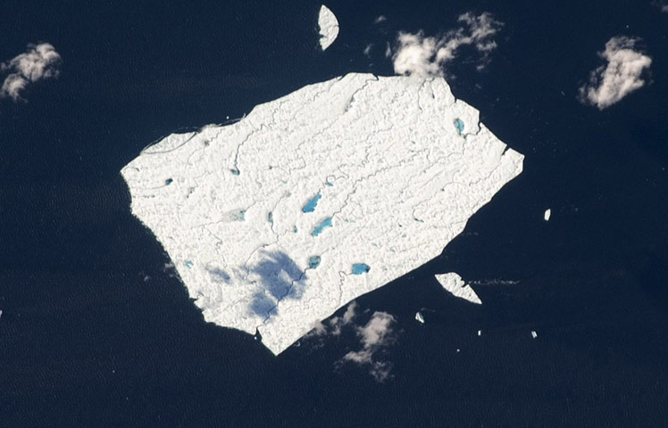Satellite Eye on Earth: Petermann Ice Island is drifting off the shores of Newfoundland, Canada