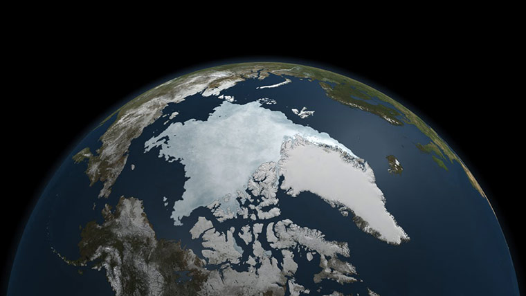Satellite Eye on Earth: Arctic Ocean ice