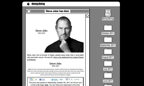 BoingBoing tribute to Steve Jobs