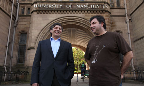 Physics Nobel prizewinners Andre Geim and Konstantin Novoselov