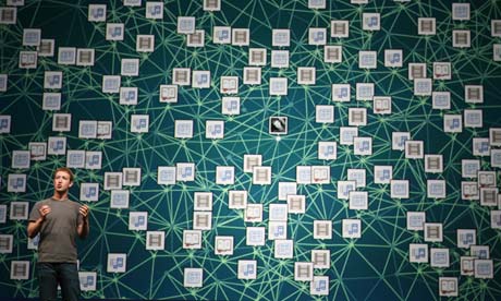 Mark Zuckerberg speaks at the Facebook f8 Developer Conference at the San Francisco Design Center.