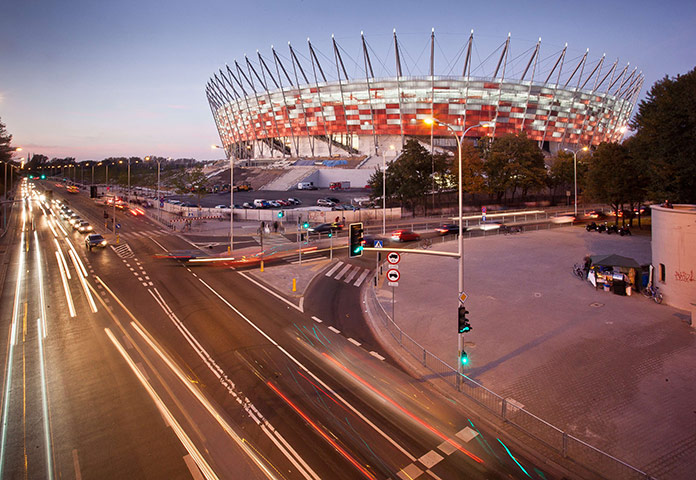 Euro 2012 venues: A general view of the Polish National stadium in Warsaw