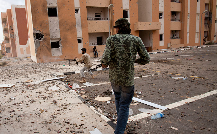 Sirte street fight: Sirte street fight