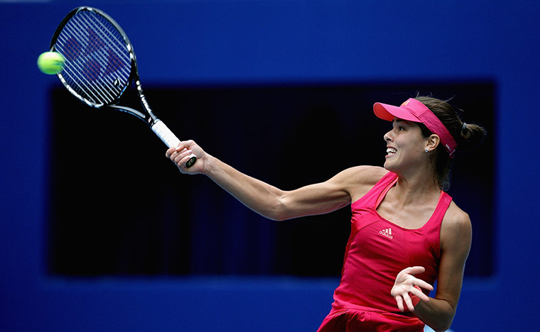 Best of the week in Sport: Ana Ivanovic returns a shot to Agnieszka Radwanska at the China Open