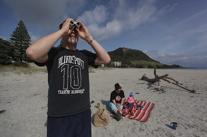 New Zealand oil spill: Mount Maunganui in Tauranga, New Zealand 